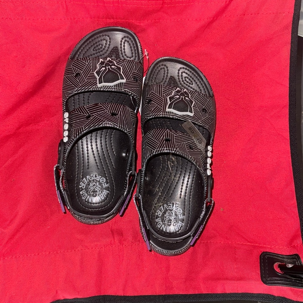 Black panther crocs